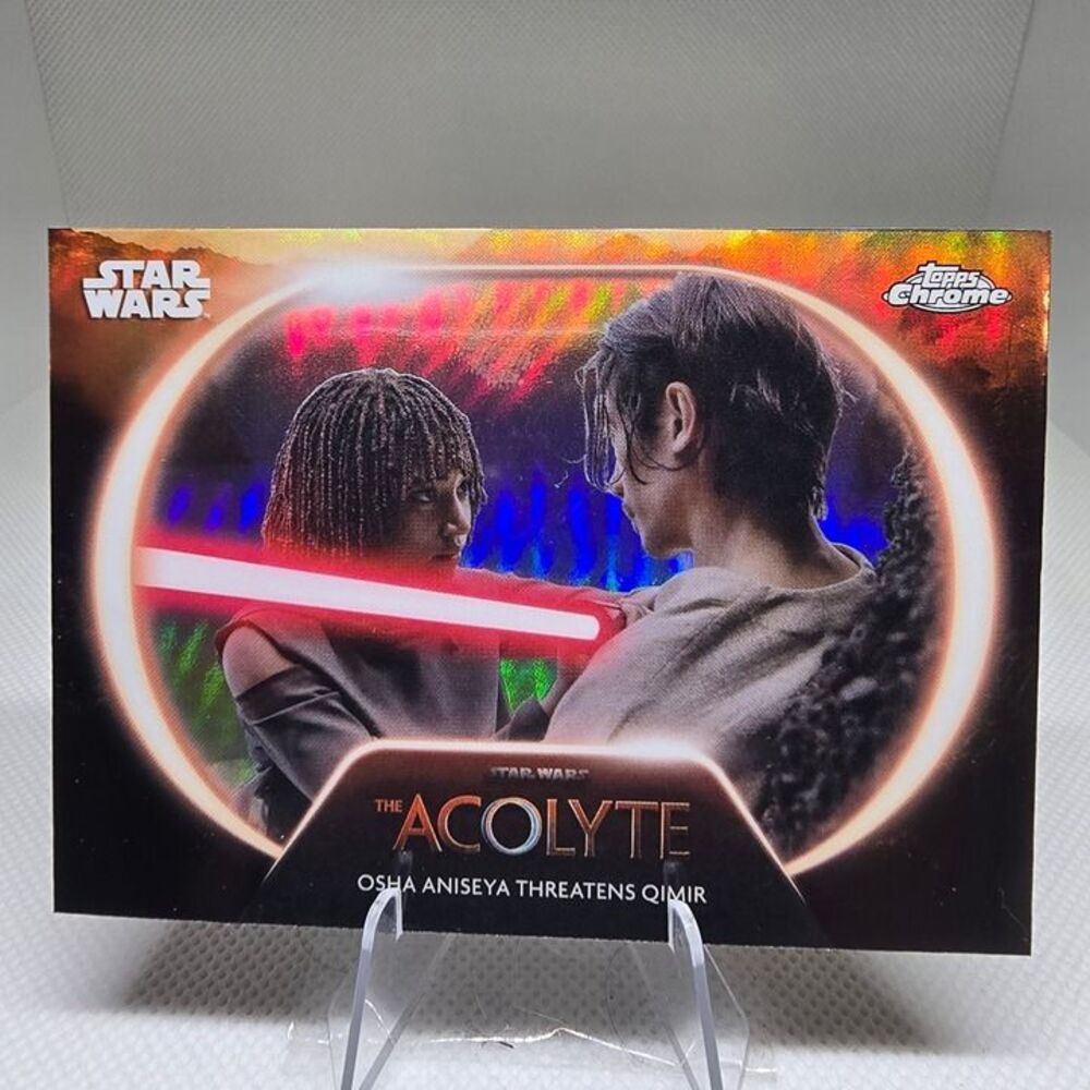 Osha Aniseya Threatens Qimir #AC-14 Star Wars 2025 Topps Chrome Acolyte